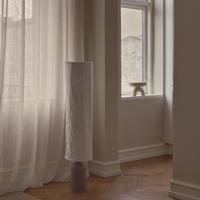Stojacia lampa Talli, hnedá, tyvek/kov, výška 113 cm