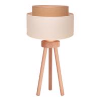 Stolová lampa Boho, ekru/juta, výška 45 cm