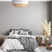 Stropné svietidlo Boho Ø 60 cm krémovo-biela/ratan