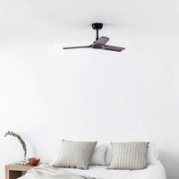 Stropný ventilátor Heywood S DC čierna/drevo tmavá