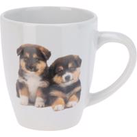 Súprava kameninových hrnčekov Dogs 3 ks, 220 ml