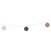 Svetelná LED reťaz Raffia, 360 cm, 12 gulí pr. 6 cm, časovač