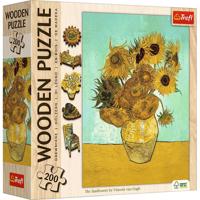 Trefl Drevené puzzle 200 - Slnečnica - Vincent van Gogh