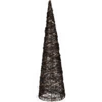 Vianočný LED kužeľ Browee tmavohnedá, 20 LED, 12 x 40 cm