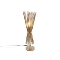 Vidiecka stolná lampa mosadz - metla