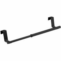 Wenko Nastaviteľný nerezový držiak na utierky 36-60 cm, čierna, M
