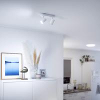 WiZ Imageo LED spot 2-svetelný RGB, biely